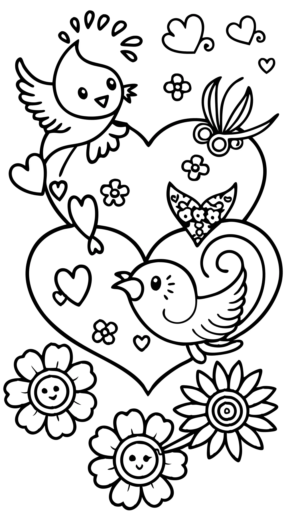 coloriages imprimables gratuits de la Saint-Valentin